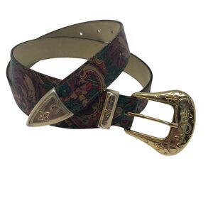 Women's Western Floral Belt Size Small Ornate